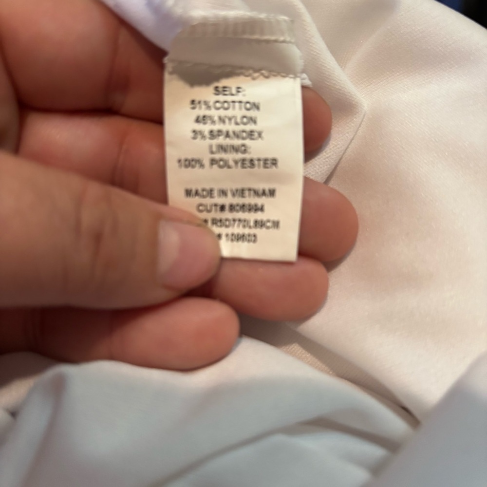 Chris McLaughlin Chic White‎ Textured Midi Dress size 24W lined - Picture 7 of 7